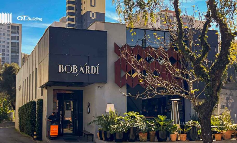 fachada do Bobardí, um restaurante no Cabral, em curitiba